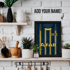 Aberdeen Away 1993 Shirt - A4 Personalised Metal Sign Plaque - Frame Options Available