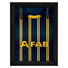 Aberdeen Away 1993 Shirt - A4 Personalised Metal Sign Plaque - Frame Options Available