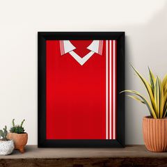 Aberdeen Home 1976 Shirt - A4 Personalised Metal Sign Plaque - Frame Options Available