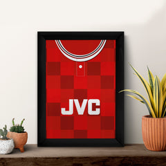 Aberdeen Home 1987 Shirt - A4 Personalised Metal Sign Plaque - Frame Options Available