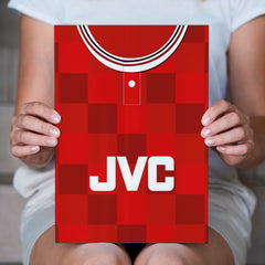 Aberdeen Home 1987 Shirt - A4 Personalised Metal Sign Plaque - Frame Options Available