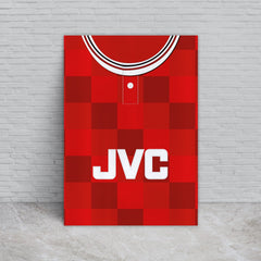 Aberdeen Home 1987 Shirt - A4 Personalised Metal Sign Plaque - Frame Options Available