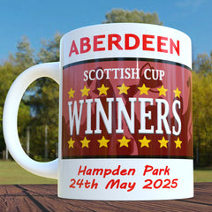 Aberdeen Scottish Cup Winners Mug - 2025 Cup Final Souvenir