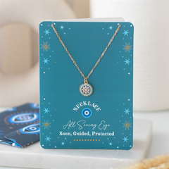 All Seeing Eye Necklace on Greeting Card