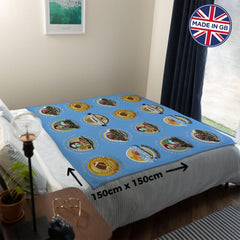 Argentina Rugby Union - Legend Collection - Fleece Blanket 150cm X 150cm