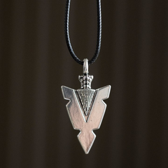 Arrowhead of Strength Viking Cord Necklace