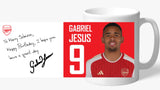 Arsenal FC Jesus Autograph Mug