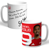 Arsenal FC Jesus Autograph Mug