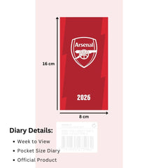 Arsenal FC Slim Diary 2026