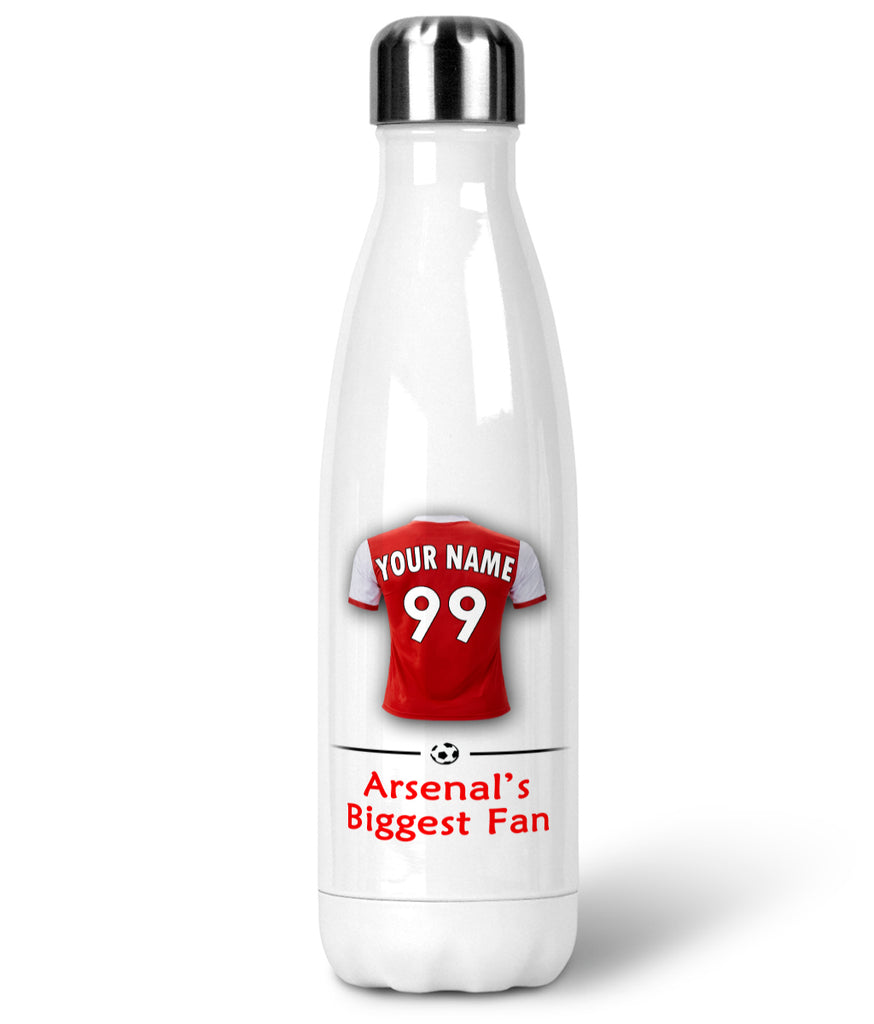 Arsenal Personalised Stainless Steel Insulated Water Bottle 500ml