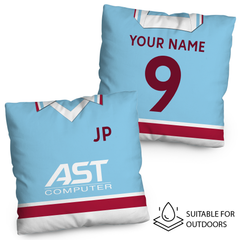 Aston Villa  - 1983 Home Shirt - 45cm or 61cm Retro Showerproof Outdoor Cushion