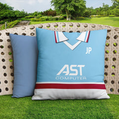 Aston Villa  - 1983 Home Shirt - 45cm or 61cm Retro Showerproof Outdoor Cushion