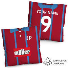 Aston Villa  - 1993 Home Shirt - 45cm or 61cm Retro Showerproof Outdoor Cushion