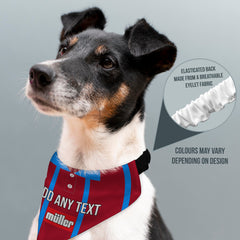Aston Villa 1993 Home Shirt - Personalised Pet Bandana - 4 Sizes
