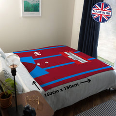 Aston Villa - 1993 Home Shirt - Retro Fleece Blanket