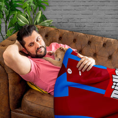 Aston Villa - 1993 Home Shirt - Retro Fleece Blanket