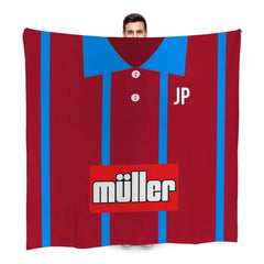 Aston Villa - 1993 Home Shirt - Retro Fleece Blanket