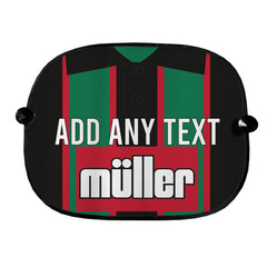 Aston Villa 1994 Away Shirt - Personalised Retro Football Car Sun Shade - Set of 2