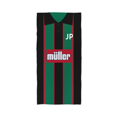 Aston Villa - 1994 - Away Shirt - Personalised Retro Lightweight, Microfibre Beach Towel - 150cm x 75cm
