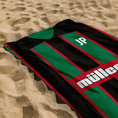 Aston Villa - 1994 - Away Shirt - Personalised Retro Lightweight, Microfibre Beach Towel - 150cm x 75cm