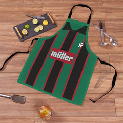 Aston Villa - 1994 Away Shirt - Retro Football Novelty Water-Resistant, Lazer Cut (no fraying) Light Weight Adults Apron