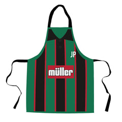 Aston Villa - 1994 Away Shirt - Retro Football Novelty Water-Resistant, Lazer Cut (no fraying) Light Weight Adults Apron