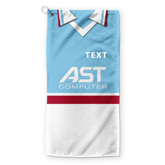 Aston Villa - 1998 Away- Retro Lightweight, Microfibre Golf Towel