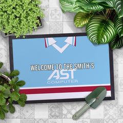 Aston Villa 1998 Away Shirt - Personalised Retro Door Mat - 60cm x 40cm