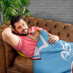 Aston Villa - 1998 Away Shirt - Retro Fleece Blanket