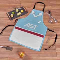 Aston Villa - 1998 Away Shirt - Retro Football Novelty Water-Resistant, Lazer Cut (no fraying) Light Weight Adults Apron