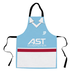 Aston Villa - 1998 Away Shirt - Retro Football Novelty Water-Resistant, Lazer Cut (no fraying) Light Weight Adults Apron