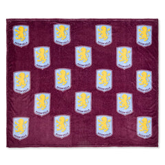 Aston Villa FC Multi Crest Fleece Blanket