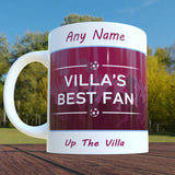 Aston Villa Personalised Mug - Best Fan Cup With Name