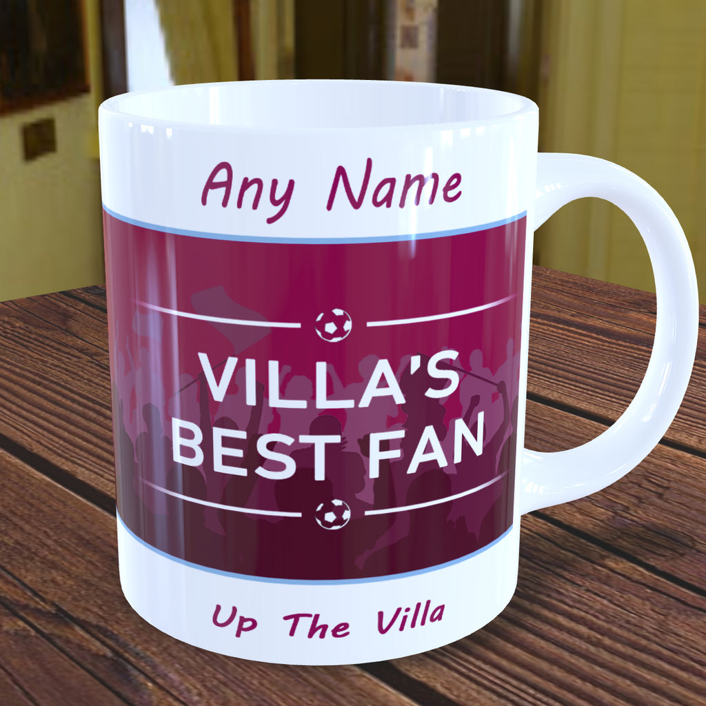 Aston Villa Personalised Mug - Best Fan Cup With Name