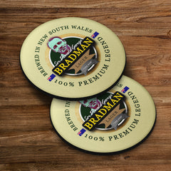 Australia Bradman - Coaster - Circle or Square
