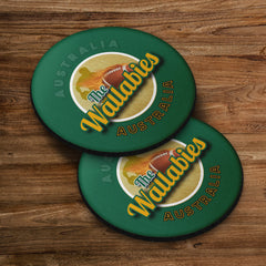 Australia Rugby Union Wallabies - Coaster - Circle or Square