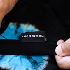 Japanese Style Lounge Pants - Black & Blue - L