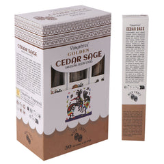 Golden Cedar Sage Smudging Resin Sticks – 30g