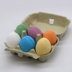 6 Bath Eggs in a Tray - Coconut