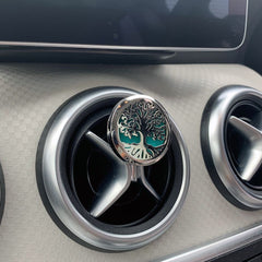 Car Diffuser Kit - Pewter Yoga Chakra - 30mm