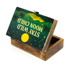 Medium Enamelled Box  - Stay Wild Moon Child