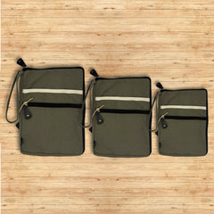 Canvas Travel Laptop Pouch - Olive
