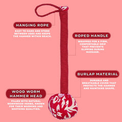 Wormwood Massage Hammer - Red