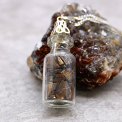 Bottled Gemstones Necklace - Amethyst