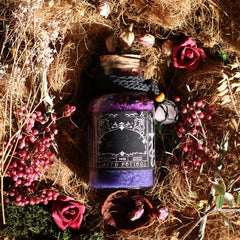 Ancient Witch Bath Spell Potion & Rose Quartz Crystal Amulet - Love