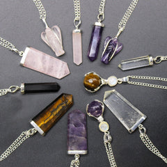 Gemstone Guardian Angel Pendant - Rose Quartz