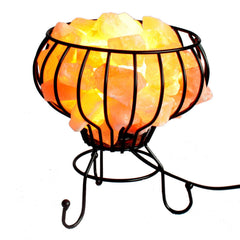 Low Salt Rock Brazier, Pink Salt Chunks, Cable & Bulb
