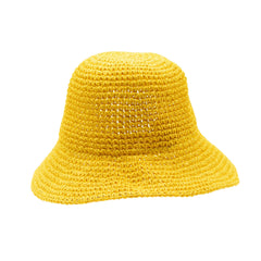 Nomad Sari Floppy Straw Sun Hat - Yellow