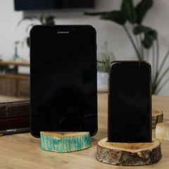 Lrg Gamal Wood Phone Holder - Greenwash