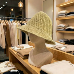 Nomad Sari Floppy Straw Sun Hat - Natural Beige